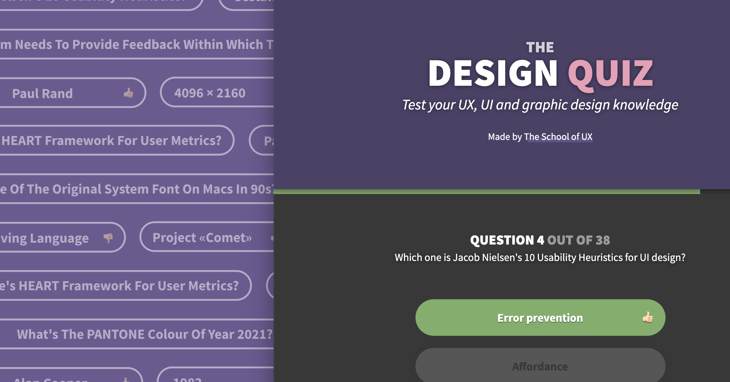 The Design Quiz: test your UX, UI and graphic design knowledge
